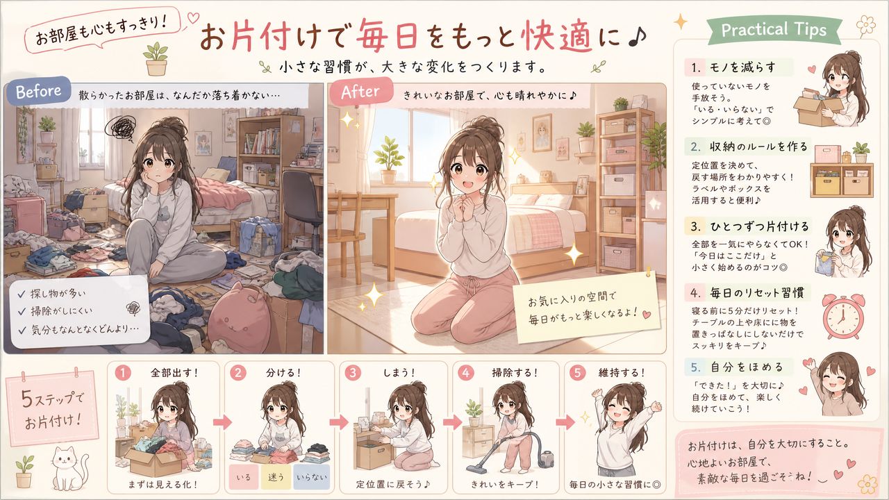 四虎生活动漫分享·整理收纳技巧